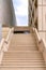 Staircase outside a building with nude color palette in Silicon Valley, San Jose, California