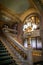 Staircase of the Palau de la Musica Catalana by Lluis Domenech i Montaner. Barcelona, Catalonia.