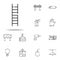 staircase, sunrise icon. construction icons universal set for web and mobile