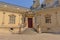 Staircase to door in the inner court of the Castle of chantilly, france