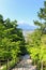 Staircase to Mt. Fuji Fujiyoshida, Japan.