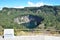 Staircase to Viewpoint in Caldera of Kelimutu Volcano and view to the Black Lake by the left side, Flores, Indonesia