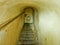 Staircase underground, old tunnel