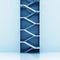 Staircase vertical construction blue background