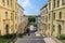 Stairs alley in Brno, Czech Republic