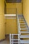 stairs in building corridor. staircase in a modern economy class house