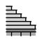 stairs building structure color icon vector illustration