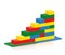 Stairs Built From Colorful Plastic Building Blocks
