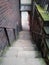 Stairs from city walls chester