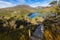 Stairs at Cradle Mountain. Elevated wooden steps with anti slip