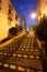 Stairs in Estepona at night. Spain