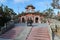 Stairs in front of the main gate of the Assembly Hall Of Fujian Chinese Temple in Hoi An