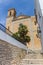 Stairs in front of the old church of Altea