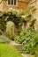 Stairs into the garden into Medieval castle