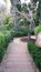 Stairs in the gardens of La Tamarita in the Bonanova of Barcelona