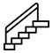 Stairs icon, outline style