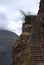 Stairs Inca Pisac archaeological park