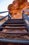 Stairs in Kings Canyon connecting walking trails, Red Center, Australia