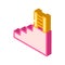 stairs and ladder construction isometric icon vector illustration