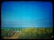 Stairs leading over sand dune to Lake Michigan beach in Indiana