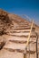 Stairs leading up the snake path at Masada