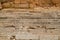 Stairs leading up to entrance of the Temple Mount, possibly where Jesus entered the Temple in Jerusalem