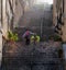 Stairs of Malta streets. Valletta.