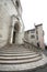 The stairs of the medioeval cathedral of Grasse