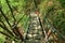 Stairs in the mountain in Komagatake