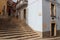 stairs and old stone houses in ragusa in sicily (italy)