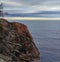 stairs in the rock of a cliff in the costa brava