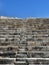 Stairs of roman theater, acropolis at ancient city - state Kourion.