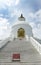 The stairs of Shanti stupa