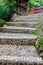 Stairs stone path in garden