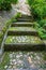 Stairs stone path in garden