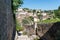 Stairs stone view of the village of Saint-Emilion region of Bordeaux France