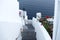 Stairs to the aegean sea in Santorini