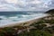 The stairs to Gnarabup Beach in Margaret Rvier region in Western Australia at morning