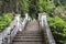 Stairs to Kathu waterfall in Phuket, Thailand. Day 25 December 2018