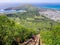 Stairs to Koko Crater and Hanauma Bay on Oahu Hawaiian island