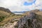 Stairs to lookout point Mirador Es Colomer at Cap de Formentor and Port de pollenca mountain panorama, Majorca