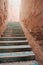 Stairs to the rooftop in Moroccan Palace