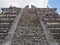 Stairs of tomb of the High Priest pyramid at Chichen Itza mayan town at Mexico