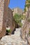 Stairs towards the castle of Capdepera in Mallorca