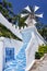 Stairs and a traditional Greek windmill