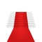 Stairs up design element. Red carpet. Background
