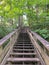 Stairs, walkways in the forest, walking paths