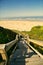 Stairway beach access Oregon Ocean