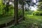 Stairway in the forest in a suburban recreational and relaxing location in the Bratislava Forest Park