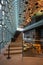 A Stairway In The Harpa in Reykjavik With The Beautiful Glass Facade